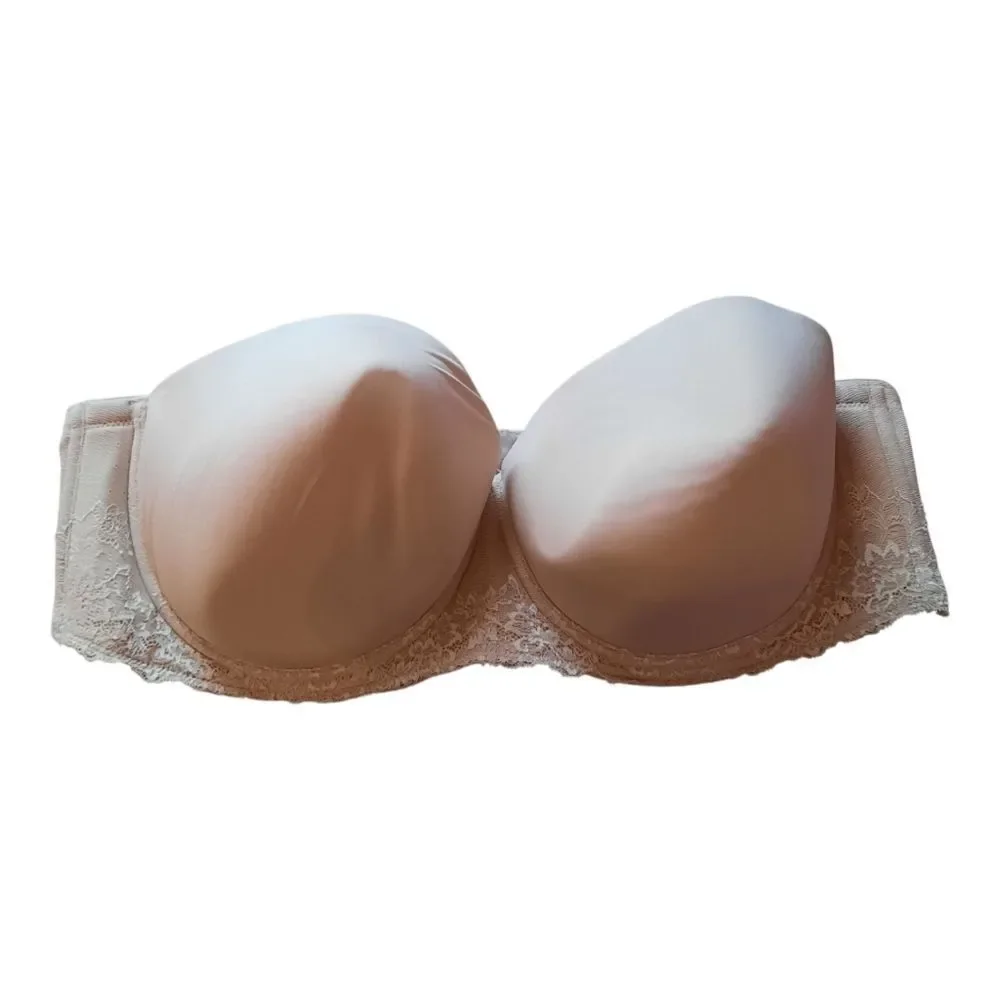 Torrid Cream Lace Strapless Bra